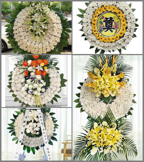 广东肇庆市怀集县洽水镇新田村花圈速递